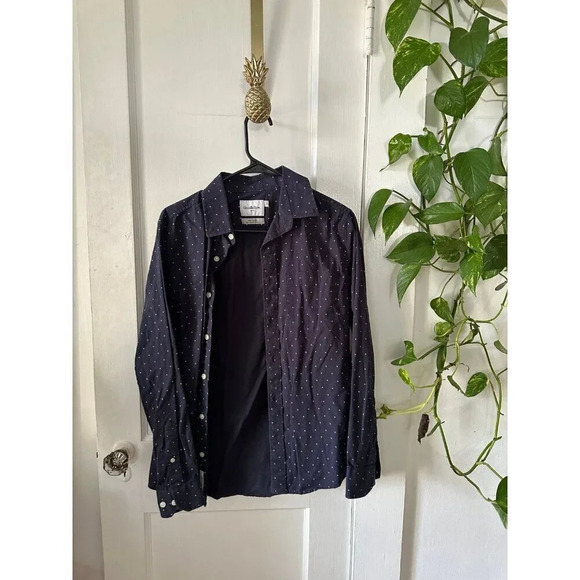 Goodfellow Men’s size small blue button down shirt - Picture 1 of 7
